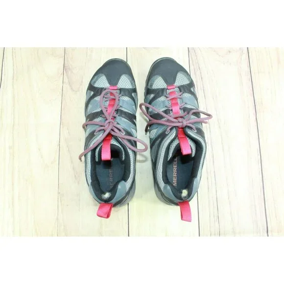 Merrell Turbulence Gray Leather Lace Up Goretex Waterproof Hiking Shoes Size 9 - Picture 7 of 10